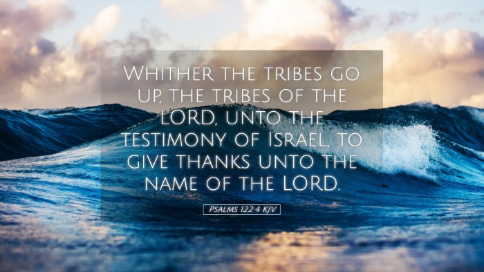 Picture 05 - Psalms 122:4 KJV Desktop Wallpaper - Whither the tribes go up, the tribes of the LORD, - Desktop Bible Verse Wallpaper