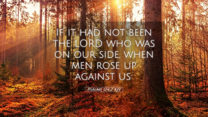 Picture 05 - Psalms 124:2 KJV Desktop Wallpaper - If it had not been the LORD who was on our side, - Desktop Bible Verse Wallpaper