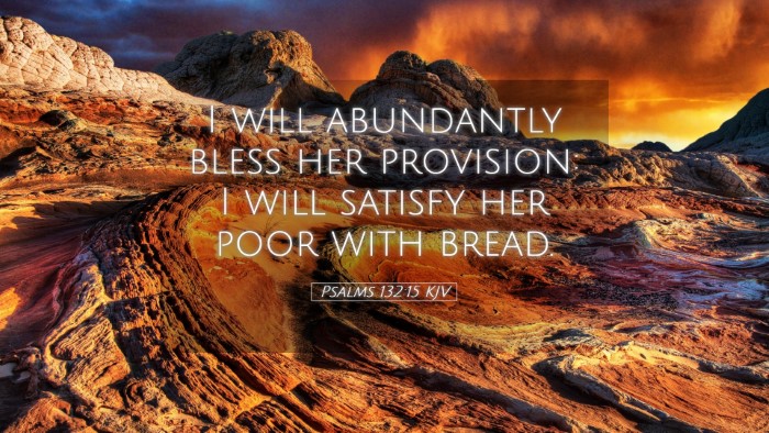 Picture 05 - Psalms 132:15 KJV Desktop Wallpaper - I will abundantly bless her provision: I will - Desktop Bible Verse Wallpaper