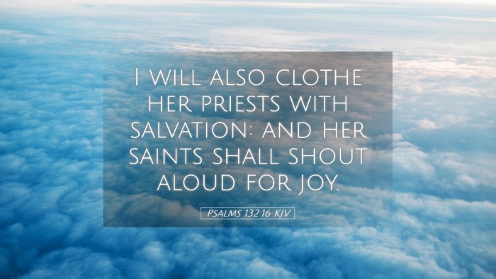 Picture 05 - Psalms 132:16 KJV Desktop Wallpaper - I will also clothe her priests with salvation: - Desktop Bible Verse Wallpaper