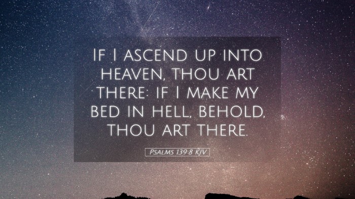 Picture 05 - Psalms 139:8 KJV Desktop Wallpaper - If I ascend up into heaven, thou art there: if I - Desktop Bible Verse Wallpaper