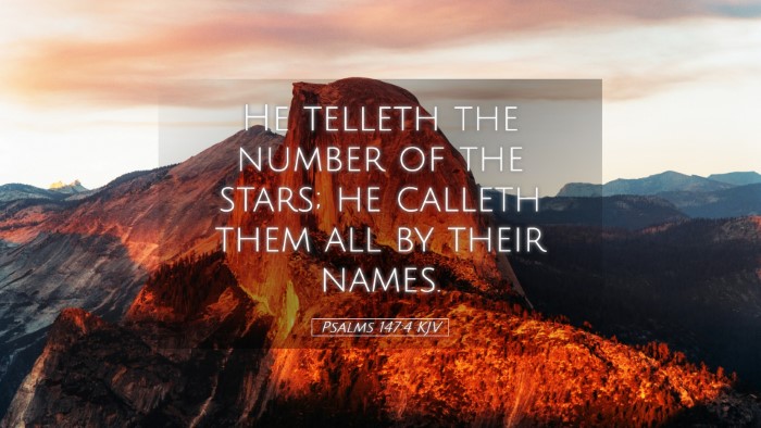 Picture 05 - Psalms 147:4 KJV Desktop Wallpaper - He telleth the number of the stars; he calleth - Desktop Bible Verse Wallpaper