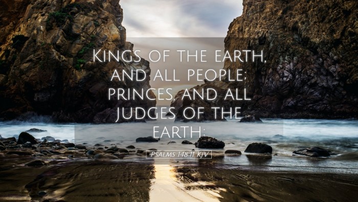 Picture 05 - Psalms 148:11 KJV Desktop Wallpaper - Kings of the earth, and all people; princes, and - Desktop Bible Verse Wallpaper