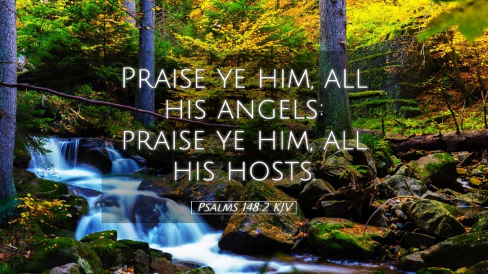 Picture 05 - Psalms 148:2 KJV Desktop Wallpaper - Praise ye him, all his angels: praise ye him, all - Desktop Bible Verse Wallpaper