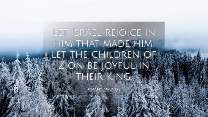 Picture 05 - Psalms 149:2 KJV Desktop Wallpaper - Let Israel rejoice in him that made him: let the - Desktop Bible Verse Wallpaper