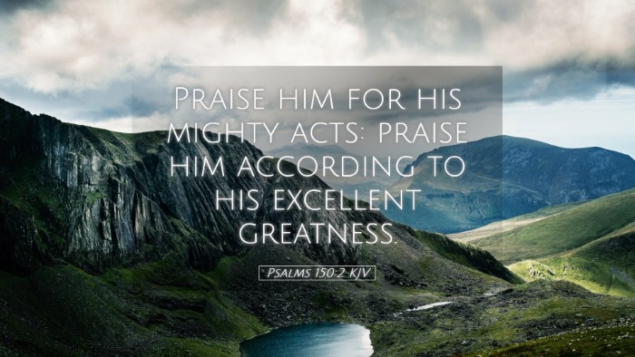 Picture 05 - Psalms 150:2 KJV Desktop Wallpaper - Praise him for his mighty acts: praise him - Desktop Bible Verse Wallpaper