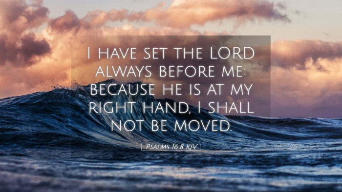Picture 05 - Psalms 16:8 KJV Desktop Wallpaper - I have set the LORD always before me: because he - Desktop Bible Verse Wallpaper