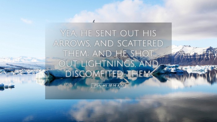 Picture 05 - Psalms 18:14 KJV Desktop Wallpaper - Yea, he sent out his arrows, and scattered them; - Desktop Bible Verse Wallpaper