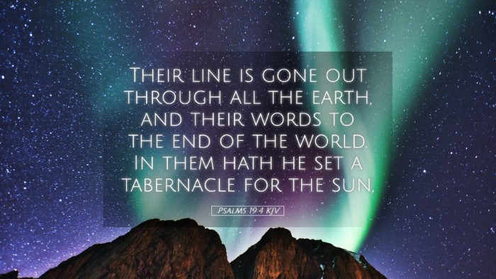 Picture 05 - Psalms 19:4 KJV Desktop Wallpaper - Their line is gone out through all the earth, and - Desktop Bible Verse Wallpaper