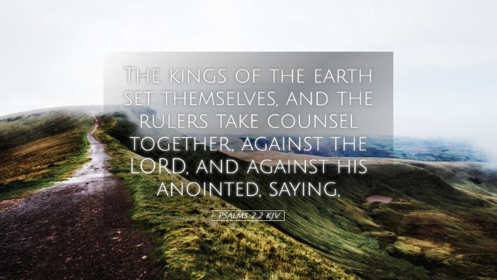 Picture 05 - Psalms 2:2 KJV Desktop Wallpaper - The kings of the earth set themselves, and the - Desktop Bible Verse Wallpaper