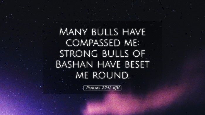 Picture 05 - Psalms 22:12 KJV Desktop Wallpaper - Many bulls have compassed me: strong bulls of - Desktop Bible Verse Wallpaper
