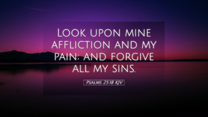 Picture 05 - Psalms 25:18 KJV Desktop Wallpaper - Look upon mine affliction and my pain; and - Desktop Bible Verse Wallpaper