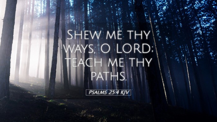 Picture 05 - Psalms 25:4 KJV Desktop Wallpaper - Shew me thy ways, O LORD; teach me thy - Desktop Bible Verse Wallpaper
