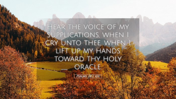 Picture 05 - Psalms 28:2 KJV Desktop Wallpaper - Hear the voice of my supplications, when I cry - Desktop Bible Verse Wallpaper