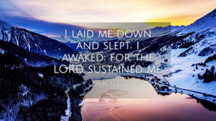 Picture 05 - Psalms 3:5 KJV Desktop Wallpaper - I laid me down and slept; I awaked; for the LORD - Desktop Bible Verse Wallpaper