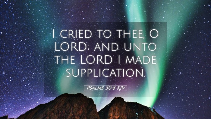 Picture 05 - Psalms 30:8 KJV Desktop Wallpaper - I cried to thee, O LORD; and unto the LORD I made - Desktop Bible Verse Wallpaper