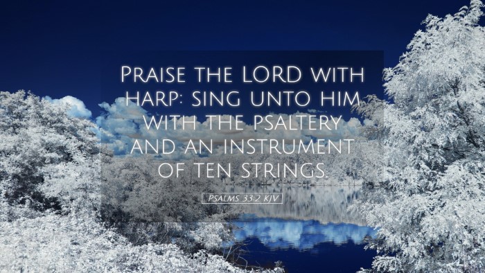 Picture 05 - Psalms 33:2 KJV Desktop Wallpaper - Praise the LORD with harp: sing unto him with the - Desktop Bible Verse Wallpaper