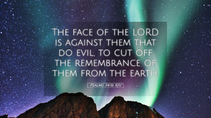 Picture 05 - Psalms 34:16 KJV Desktop Wallpaper - The face of the LORD is against them that do - Desktop Bible Verse Wallpaper