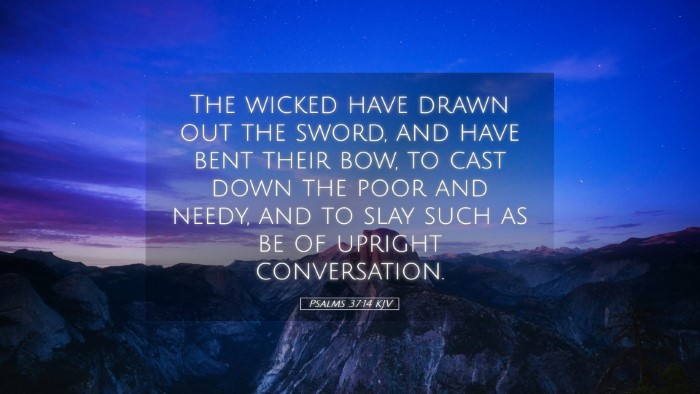 Picture 05 - Psalms 37:14 KJV Desktop Wallpaper - The wicked have drawn out the sword, and have - Desktop Bible Verse Wallpaper