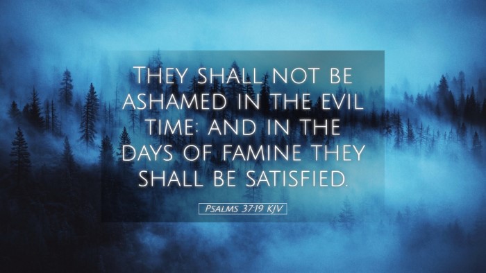 Picture 05 - Psalms 37:19 KJV Desktop Wallpaper - They shall not be ashamed in the evil time: and - Desktop Bible Verse Wallpaper