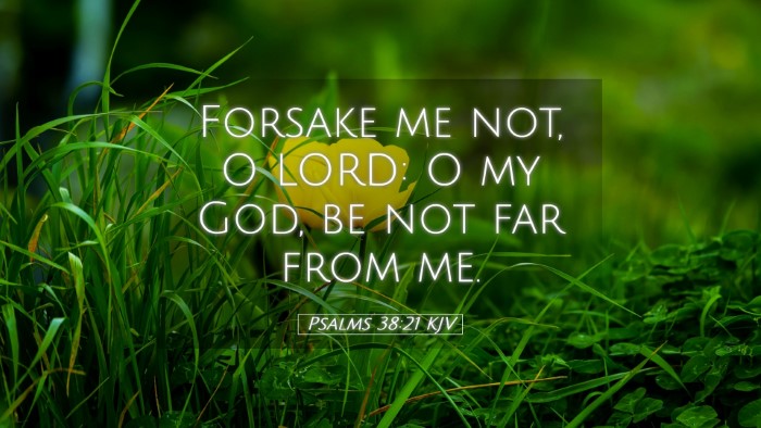 Picture 05 - Psalms 38:21 KJV Desktop Wallpaper - Forsake me not, O LORD: O my God, be not far from - Desktop Bible Verse Wallpaper