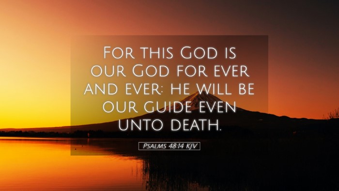 Picture 05 - Psalms 48:14 KJV Desktop Wallpaper - For this God is our God for ever and ever: he - Desktop Bible Verse Wallpaper