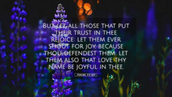 Picture 05 - Psalms 5:11 KJV Desktop Wallpaper - But let all those that put their trust in thee - Desktop Bible Verse Wallpaper