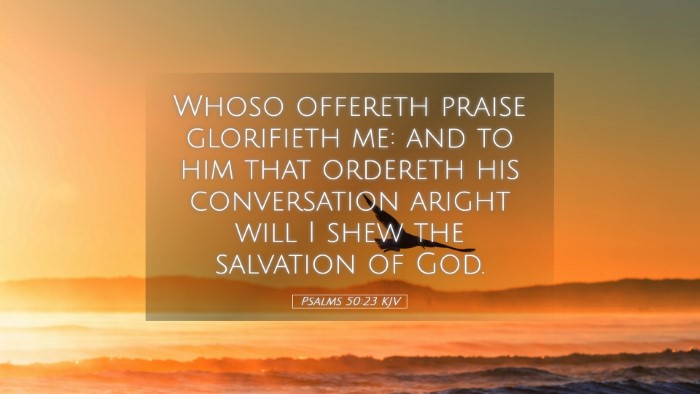 Picture 05 - Psalms 50:23 KJV Desktop Wallpaper - Whoso offereth praise glorifieth me: and to him - Desktop Bible Verse Wallpaper