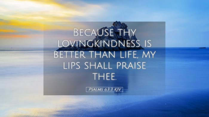 Picture 05 - Psalms 63:3 KJV Desktop Wallpaper - Because thy lovingkindness is better than life, - Desktop Bible Verse Wallpaper
