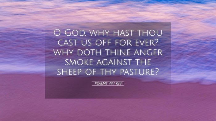 Picture 05 - Psalms 74:1 KJV Desktop Wallpaper - O God, why hast thou cast us off for ever? why - Desktop Bible Verse Wallpaper