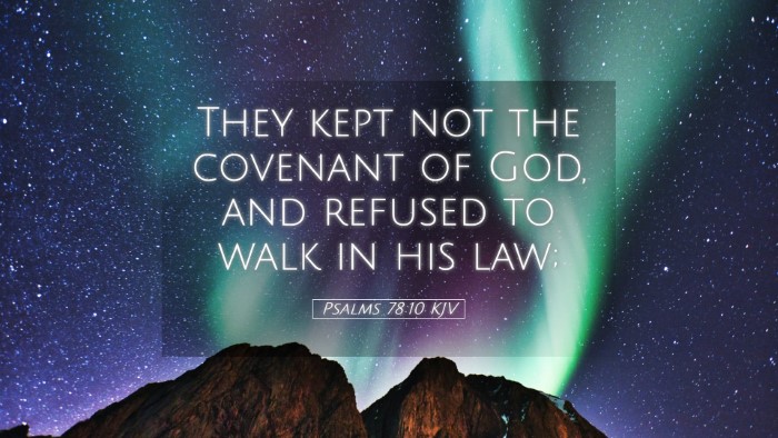 Picture 05 - Psalms 78:10 KJV Desktop Wallpaper - They kept not the covenant of God, and refused to - Desktop Bible Verse Wallpaper