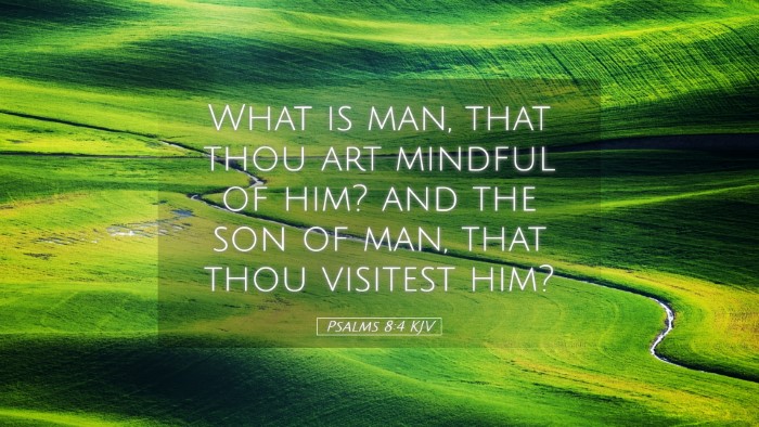 Picture 05 - Psalms 8:4 KJV Desktop Wallpaper - What is man, that thou art mindful of him? and - Desktop Bible Verse Wallpaper