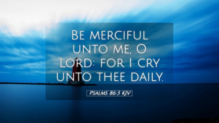 Picture 05 - Psalms 86:3 KJV Desktop Wallpaper - Be merciful unto me, O Lord: for I cry unto thee - Desktop Bible Verse Wallpaper