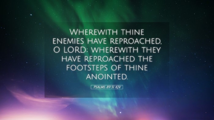 Picture 05 - Psalms 89:51 KJV Desktop Wallpaper - Wherewith thine enemies have reproached, O LORD; - Desktop Bible Verse Wallpaper