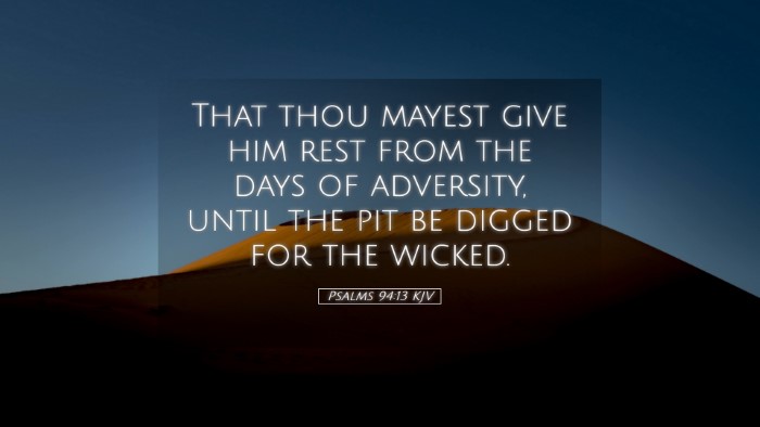 Picture 05 - Psalms 94:13 KJV Desktop Wallpaper - That thou mayest give him rest from the days of - Desktop Bible Verse Wallpaper