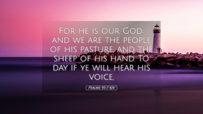 Picture 05 - Psalms 95:7 KJV Desktop Wallpaper - For he is our God; and we are the people of his - Desktop Bible Verse Wallpaper