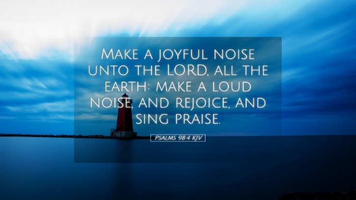 Picture 05 - Psalms 98:4 KJV Desktop Wallpaper - Make a joyful noise unto the LORD, all the earth: - Desktop Bible Verse Wallpaper