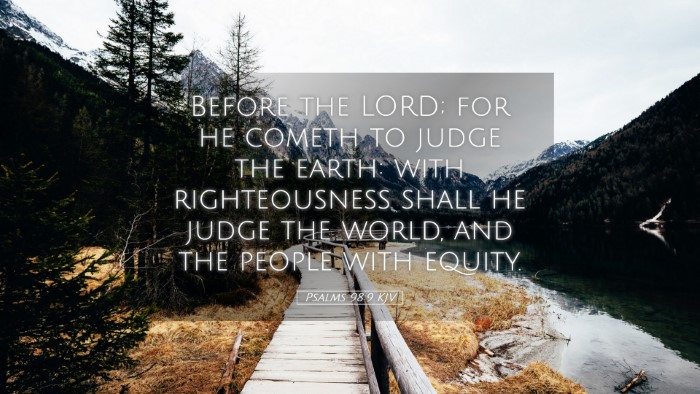 Picture 05 - Psalms 98:9 KJV Desktop Wallpaper - Before the LORD; for he cometh to judge the - Desktop Bible Verse Wallpaper