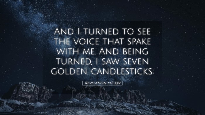 Picture 05 - Revelation 1:12 KJV Desktop Wallpaper - And I turned to see the voice that spake with me. - Desktop Bible Verse Wallpaper