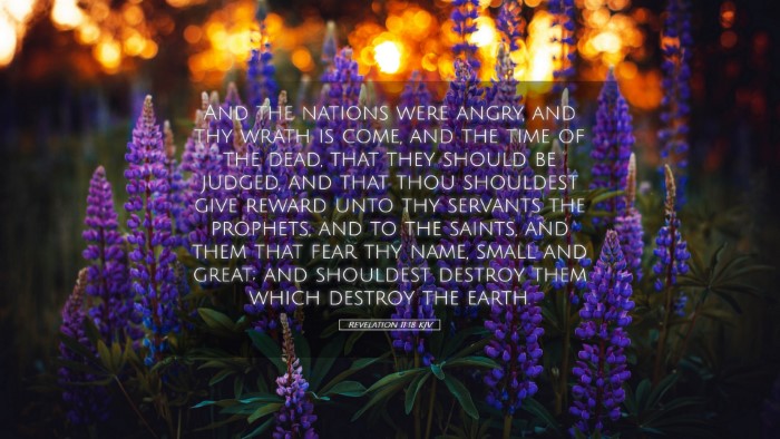 Picture 05 - Revelation 11:18 KJV Desktop Wallpaper - And the nations were angry, and thy wrath is - Desktop Bible Verse Wallpaper