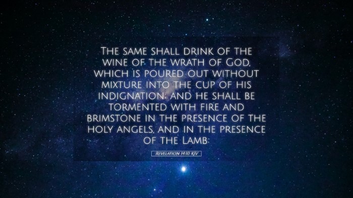 Picture 05 - Revelation 14:10 KJV Desktop Wallpaper - The same shall drink of the wine of the wrath of - Desktop Bible Verse Wallpaper