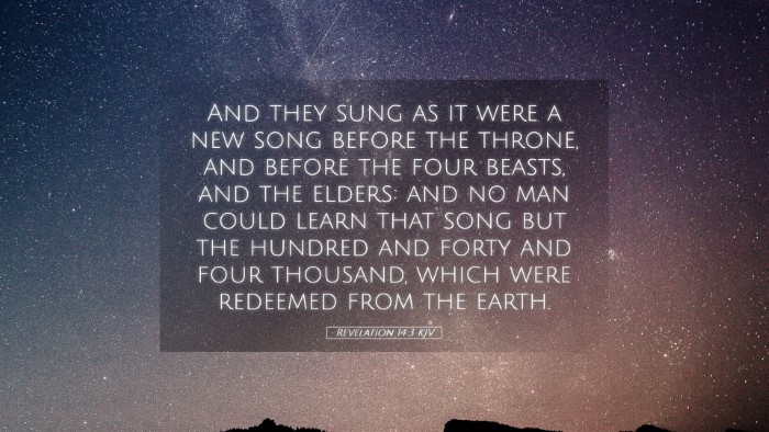 Picture 05 - Revelation 14:3 KJV Desktop Wallpaper - And they sung as it were a new song before the - Desktop Bible Verse Wallpaper