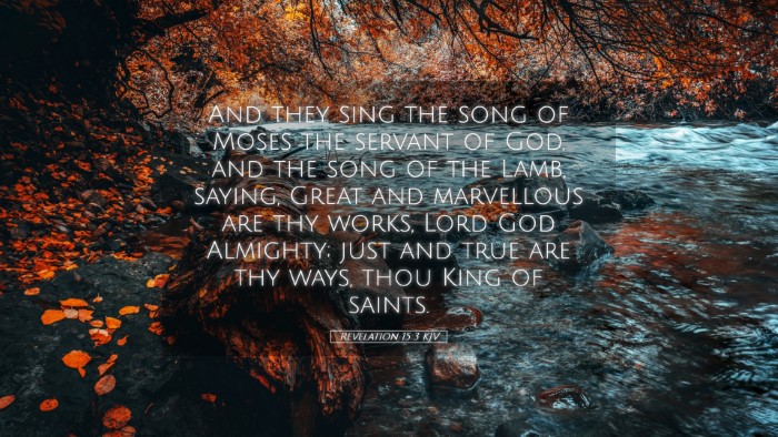 Picture 05 - Revelation 15:3 KJV Desktop Wallpaper - And they sing the song of Moses the servant of - Desktop Bible Verse Wallpaper