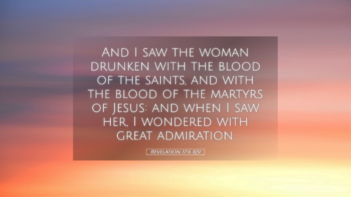 Picture 05 - Revelation 17:6 KJV Desktop Wallpaper - And I saw the woman drunken with the blood of the - Desktop Bible Verse Wallpaper