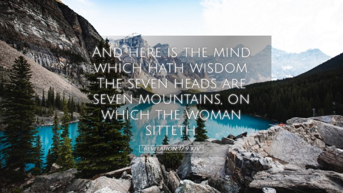 Picture 05 - Revelation 17:9 KJV Desktop Wallpaper - And here is the mind which hath wisdom. The seven - Desktop Bible Verse Wallpaper