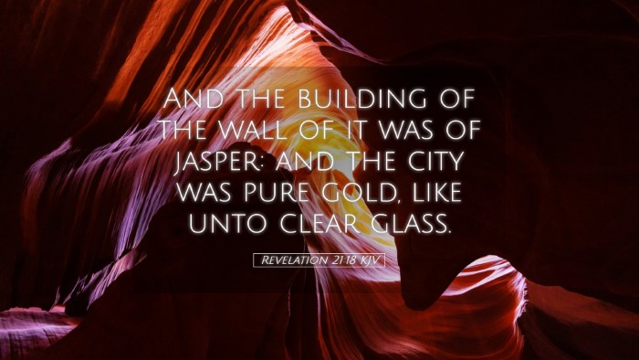 Picture 05 - Revelation 21:18 KJV Desktop Wallpaper - And the building of the wall of it was of jasper: - Desktop Bible Verse Wallpaper