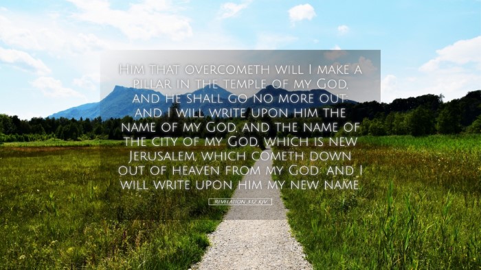 Picture 05 - Revelation 3:12 KJV Desktop Wallpaper - Him that overcometh will I make a pillar in the - Desktop Bible Verse Wallpaper