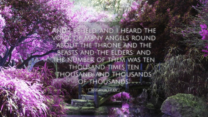 Picture 05 - Revelation 5:11 KJV Desktop Wallpaper - And I beheld, and I heard the voice of many - Desktop Bible Verse Wallpaper