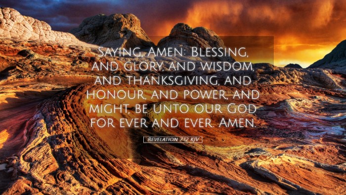 Picture 05 - Revelation 7:12 KJV Desktop Wallpaper - Saying, Amen: Blessing, and glory, and wisdom, - Desktop Bible Verse Wallpaper