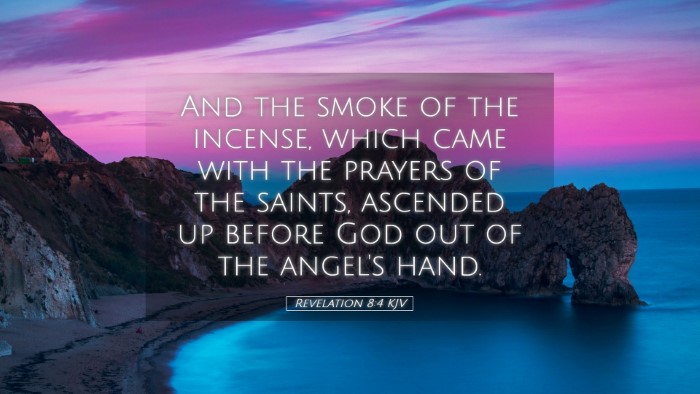 Picture 05 - Revelation 8:4 KJV Desktop Wallpaper - And the smoke of the incense, which came with the - Desktop Bible Verse Wallpaper